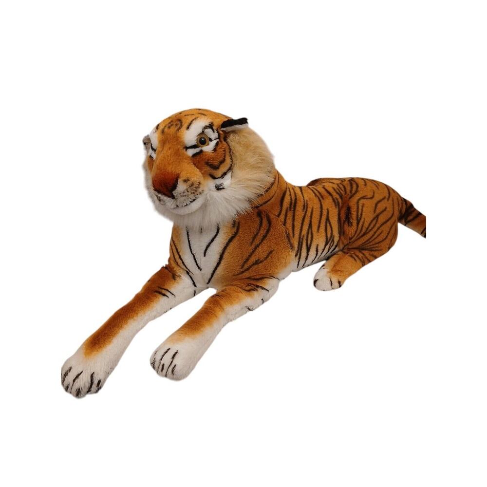 HUGE Siberian Tiger Plush XL Stuffed Animal Toy Giant Realistic Decor Toy Royal